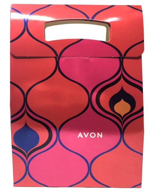 Avon Red and Navy Blue Gift Bag