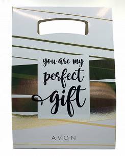 Avon Gift Bag White and Gold