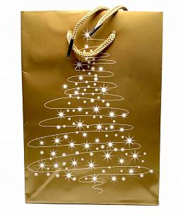 Avon Gold Gift Bag - Christmas Tree