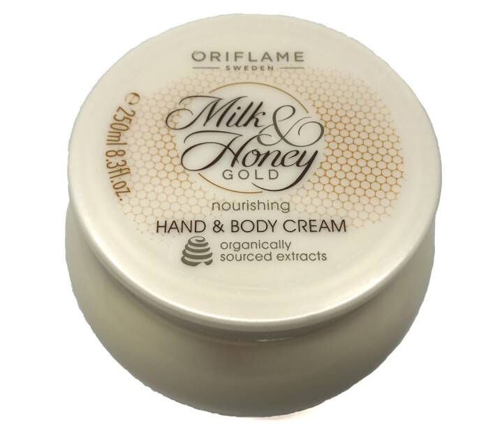 Oriflame Nourishing Hand and Body Cream Milk & Honey Gold 250ml