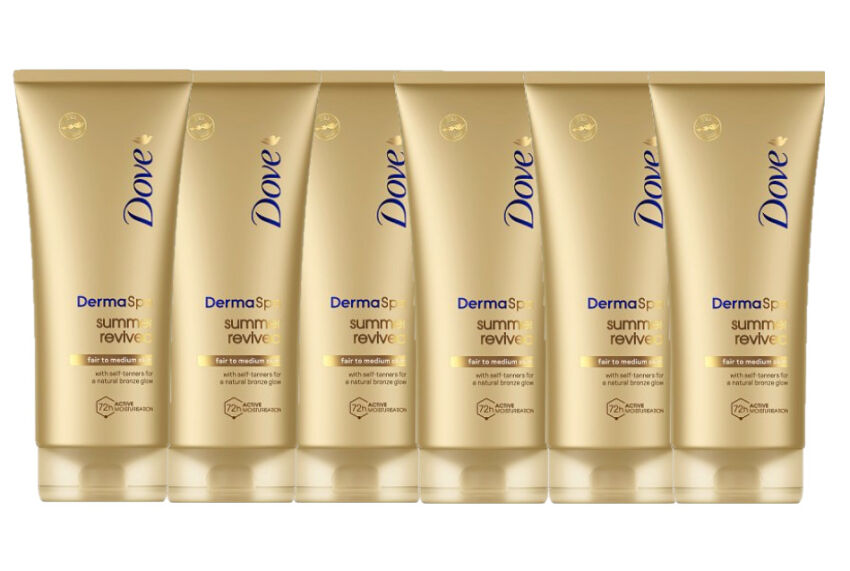 Dove DermaSpa Summer Revived Tanning Body Lotion Set Of - 6 x 200ml
