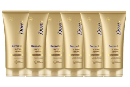 Dove DermaSpa Summer Revived Tanning Body Lotion Set Of - 6 x 200ml