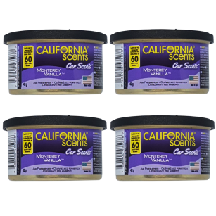 4x California Scents Fragrance Can Monterey Vanilla 42g
