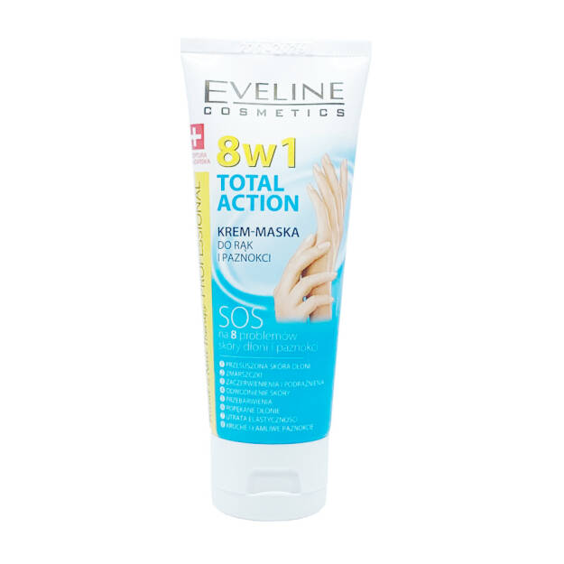 Eveline 8in1 Total Action Cream-Mask for Hands and Nails 75ml
